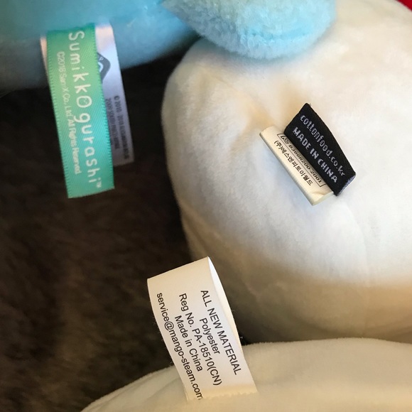 San-X sumikko gurashi TOKAGE and 2 sushi Japanese character kawaii plush toys - Picture 5 of 10